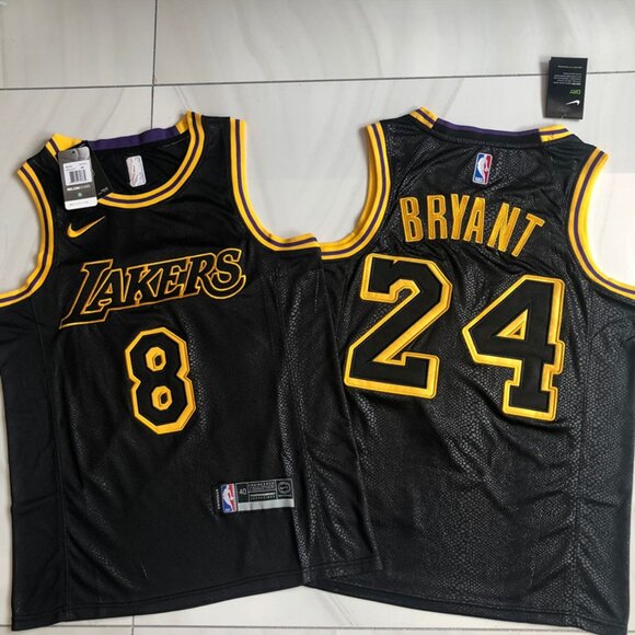 Mens Kobe Bryant Black Stitched Jersey